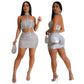 European American Women's Fashion Strapless Top Half-Skirt With Necklace Amazon Foreign Trade New Model