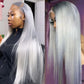 Grey Wigs 100% Raw Vietnamese Human Hair Wigs Body Wave Silver Lace Front Human Hair Wigs For Women Gray 13x6 HD Lace Wigs
