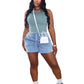 Cotton Washed Shorts Set Woman Matching Outfits Sleeveless Tank Top and Biker Short 2025 Trendy Two 2 Piece Sets Tracksuit