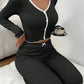 Pajamas Suit Women 2 Piece Sets Sleepwear Trousers Ensemble Top Pants Single Breasted Bow Autumn Nightwear Outfits Loungewear