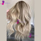 Ash Blonde #8/613 Human Hair Body Wave Glueless 180% Density Blonde Full Lace Wigs Bleached Knots 13x4 Lace Front Human Hair Wig
