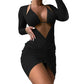 Women Solid Color Swimwears 3 Pieces Split Bathing Suit Summer Swimming Suit Female Highs Waist Wrap Swimsuit Beachwears H58D