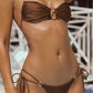 Rinabe Solid Bikinis For Women Strapless Two Piece Set Bikini Set Push Up Swimsuit Sexy Bathsuit 2025 Beach Wear