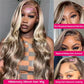 613 Ombre Blonde Colored Lace Front Wigs 13x4 HD Frontal Human Hair Wigs For Women 100% Glueless Brazilian Pre Plucked Lace Wigs