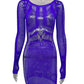 Hollow Out Summer Dresses Casual Women 2022 Fashion Beach Strench See Through Sexy Design Underwear Clubwear Dress