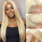 613 human hair wig 13x6 blonde straight wigs human hair 200 density 38 inch lace front wigs 13x4 HD lace wigs for women