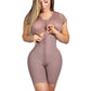 Adjustable Hook Fajas Colombianas Waist Corset And Eye Front Closure Short Sleeve Women Shapewear With Bra