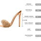 Peep Toe Mules Artificial Fur Slip OnWomen Brand HEELS