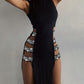 Elegant Lady Sleeveless Mock Neck dress