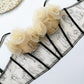 Tank Top Sweet Flowers Crop Top Mesh Embroidery Corset Women Elegant Party Bustier Streetwear Festive Clothing