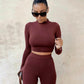 Winter Women Sport Fitness 2 Two Piece Set