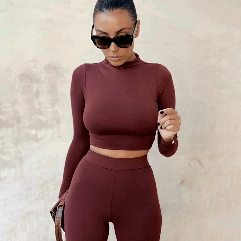 Winter Women Sport Fitness 2 Two Piece Set