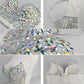 Colored Rhinestone Bustier Crop Top Spaghetti Strap Push Up Corset Vest