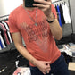Men vlone Quality Mercerized Cotton V-shaped Pattern Rhinestone 20201 New Street Fashion Style Short-sleeve Male Top Clothes