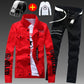 Men Slim Fit Denim Jacket Pants 2pcs Set