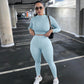 Winter Women Sport Fitness 2 Two Piece Set