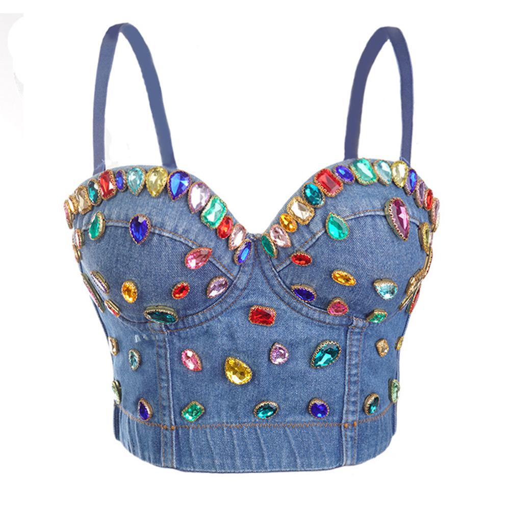 crop top sexy lux style jeans