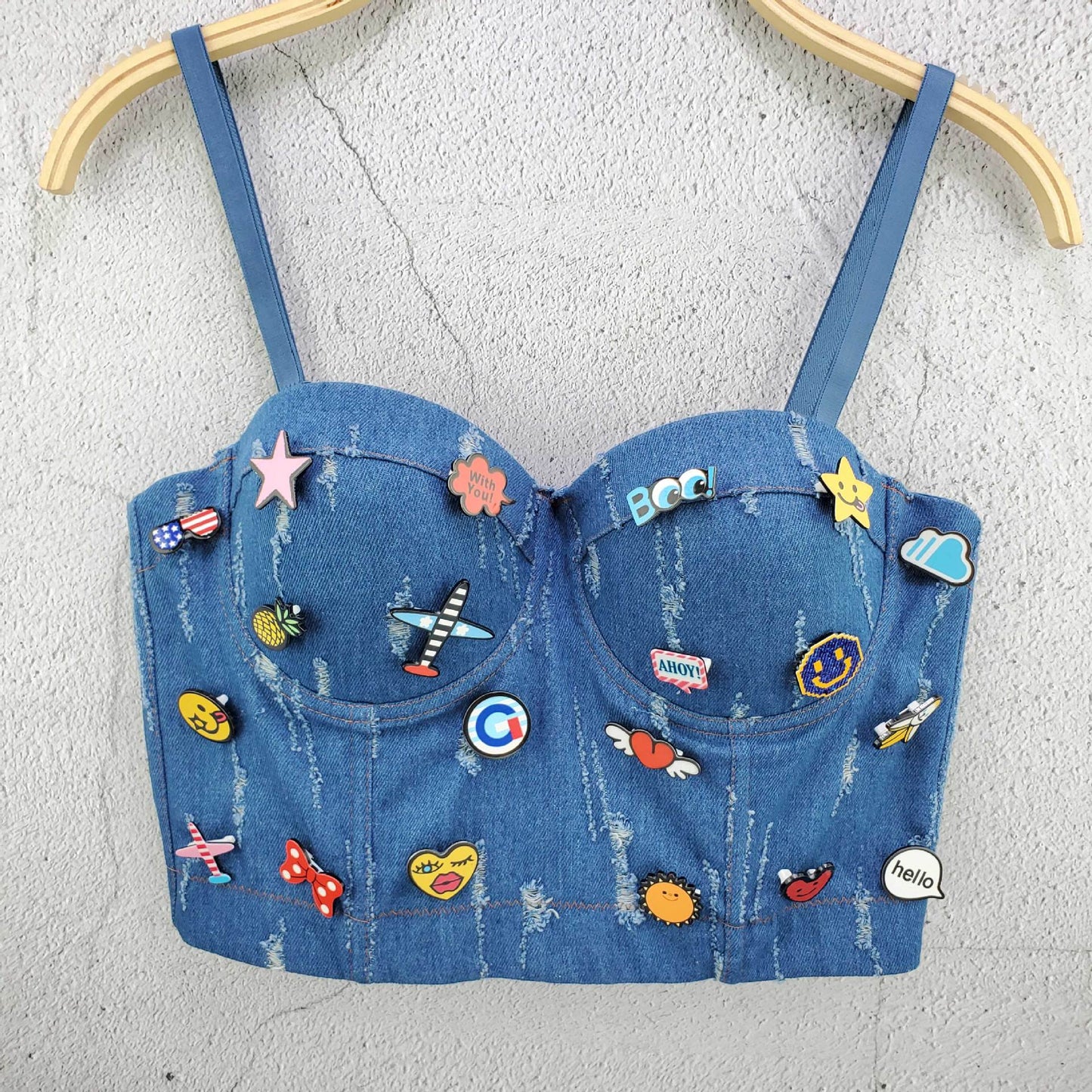 crop top sexy lux style jeans