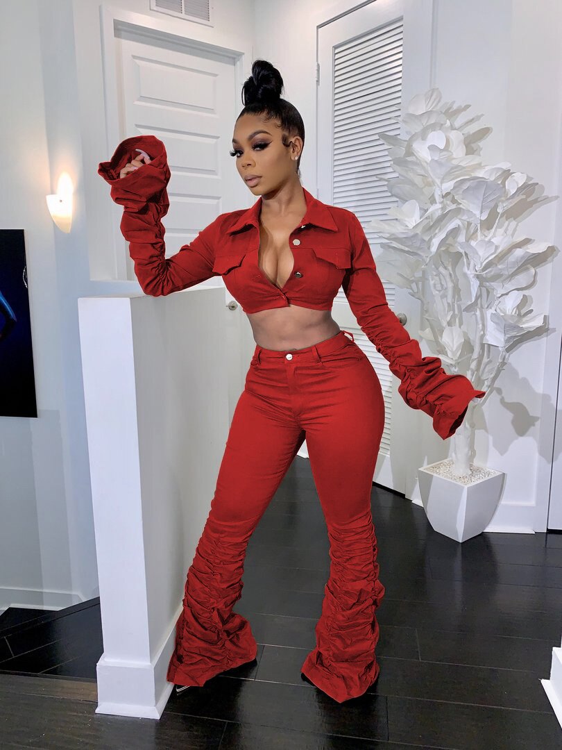 stacked leggings fall clothes for women set