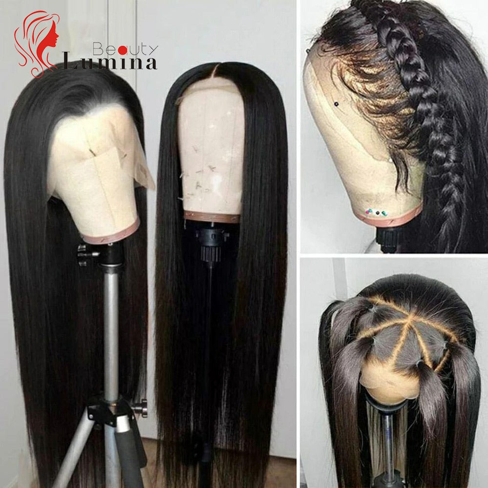 FROST HUMAN HAIR COLLECTION 13X4 Lace Front Wigs For Women 4x4 Lace Closure Wig Straight Lace Frontal Wig Straight Human Hair Wigs with Baby Hair Remy Hair