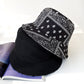 Unisex Cotton Bucket Hat Men Women Cashew Flowers Double-Sided Sun Cap Summer Panama Fashion Fold Sun Fishing Fisherman Hats