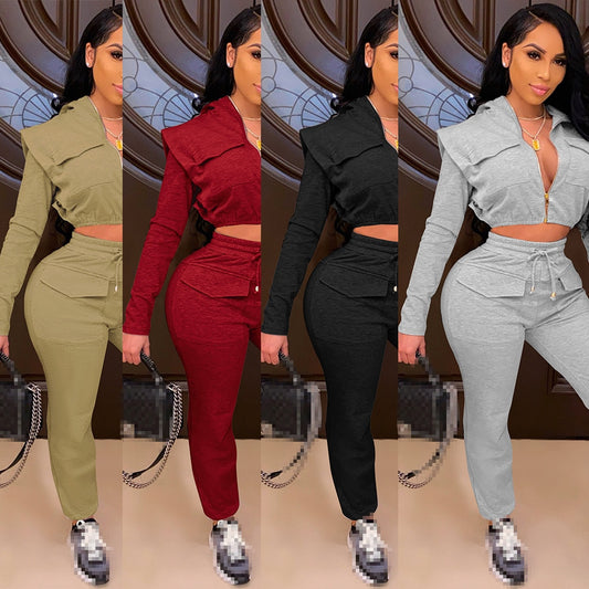 tracksuit two piece women set sexy