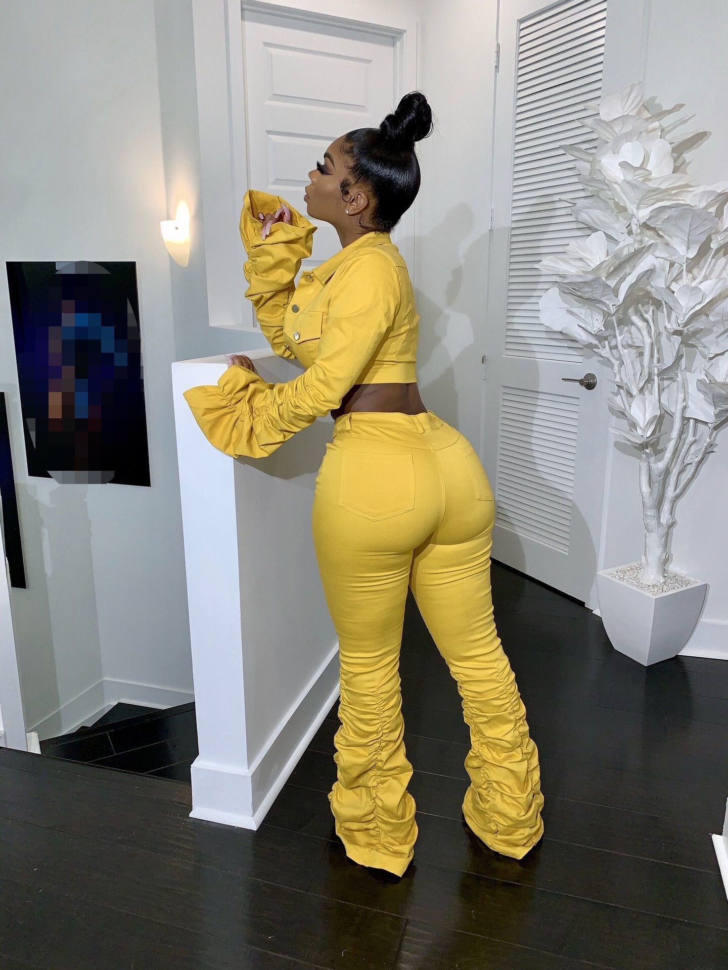 stacked leggings fall clothes for women set
