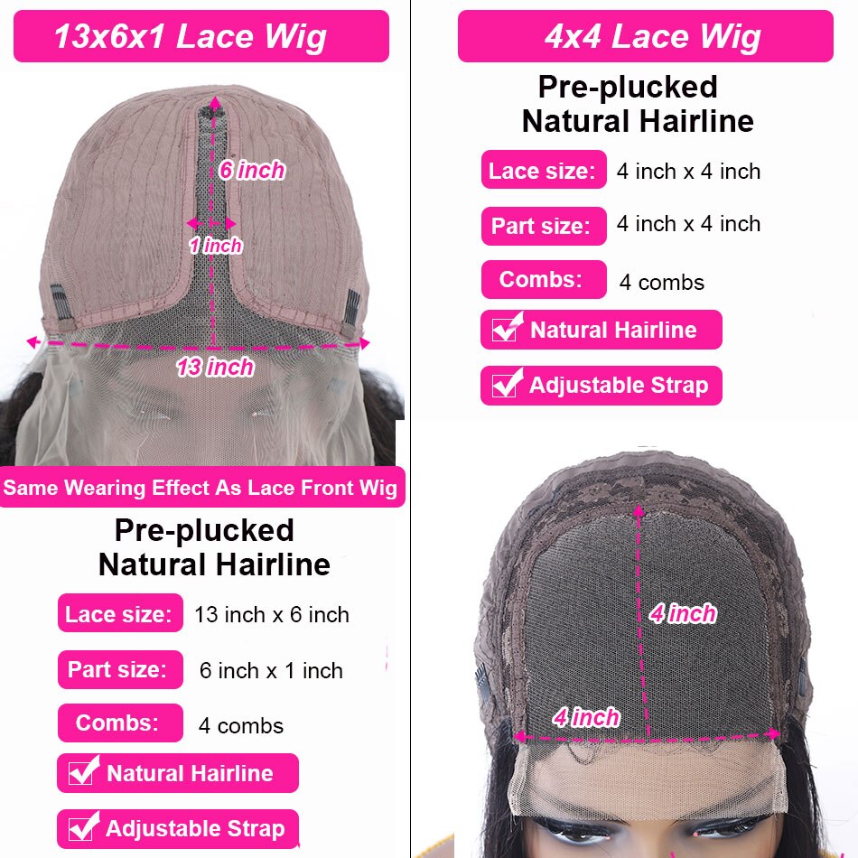 FROSTYYY HUMAN HAIR COLLECTION Deep Wave Closure Wig Human Hair Lace Frontal Wigs For Women 13x6 Lace Front Wig Bleached Knots Wigs 4x4 Deep Wave Frontal Wig