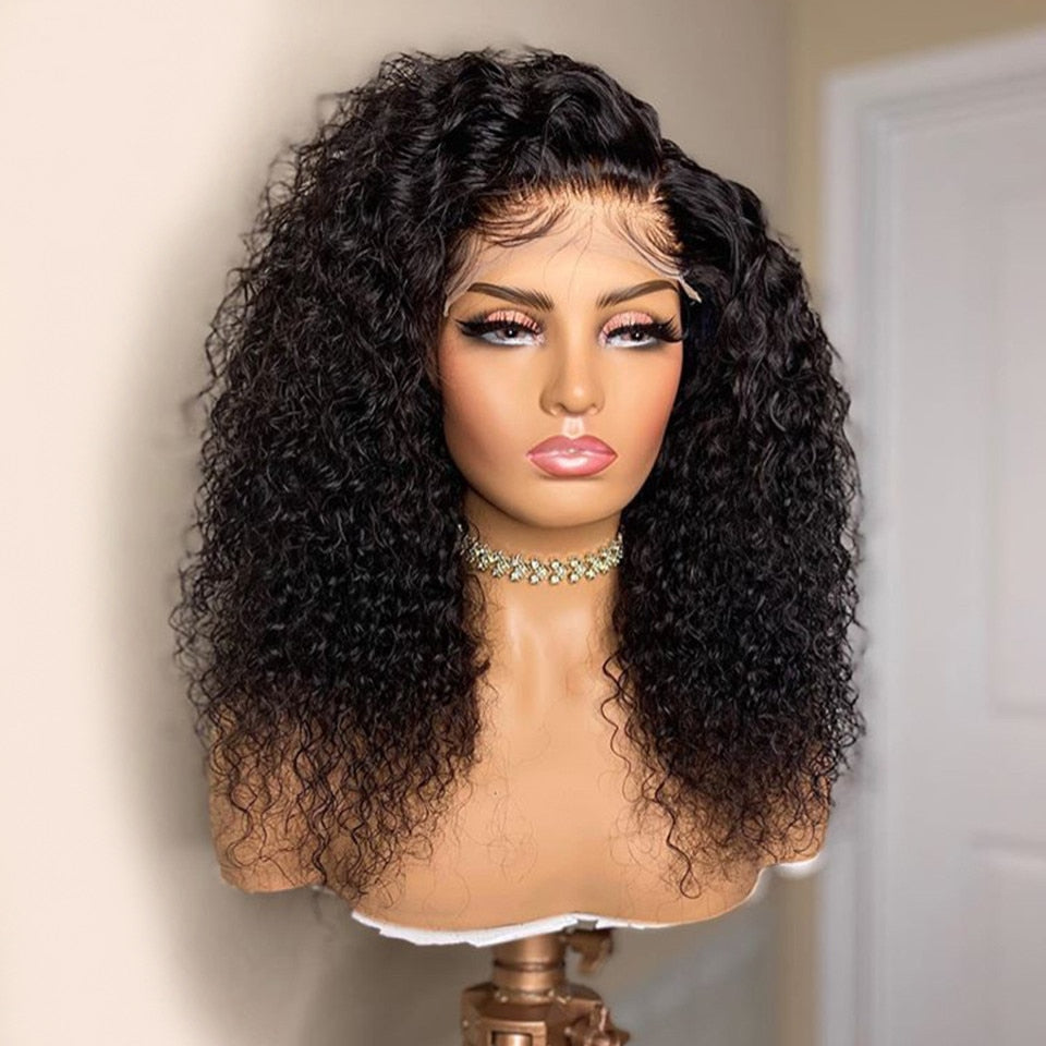 FROSTYYY HUMAN HAIR COLLECTION Deep Wave Closure Wig Human Hair Lace Frontal Wigs For Women 13x6 Lace Front Wig Bleached Knots Wigs 4x4 Deep Wave Frontal Wig