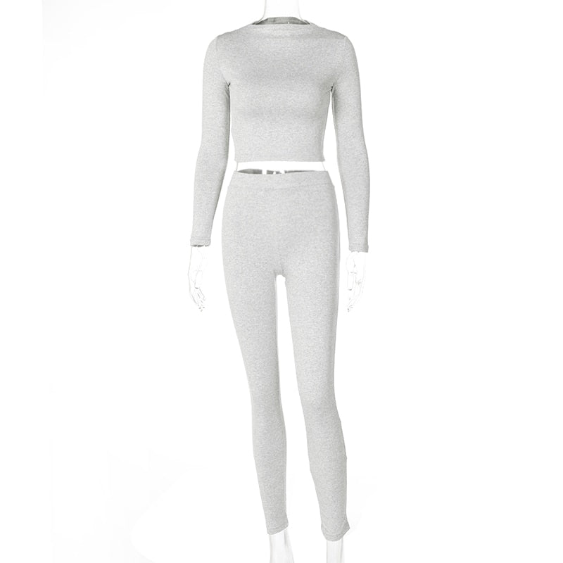 Winter Women Sport Fitness 2 Two Piece Set