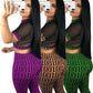 See through Sexy Two Piece Set Women Transparent Mesh Crop Top and Pencil Pants Suit