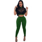 See through Sexy Two Piece Set Women Transparent Mesh Crop Top and Pencil Pants Suit