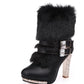 Cresfimix women cute sweet high quality white pu leather high heel boots lady casual autumn &amp; winter warm boots cool shoes a2849