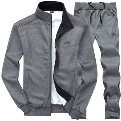 Men Sets Fashion  Sweatshirt +Sweatpants