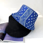 Unisex Cotton Bucket Hat Men Women Cashew Flowers Double-Sided Sun Cap Summer Panama Fashion Fold Sun Fishing Fisherman Hats