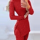 Knitted 2 Piece Suits Women Long Sleeve Set Fashion Outfit