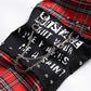 Men Scotland Red Plaid Tartan Patchwork Jeans