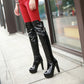 Over the Knee Boots Women Platform Fashion