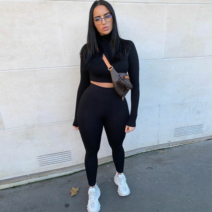 Winter Women Sport Fitness 2 Two Piece Set