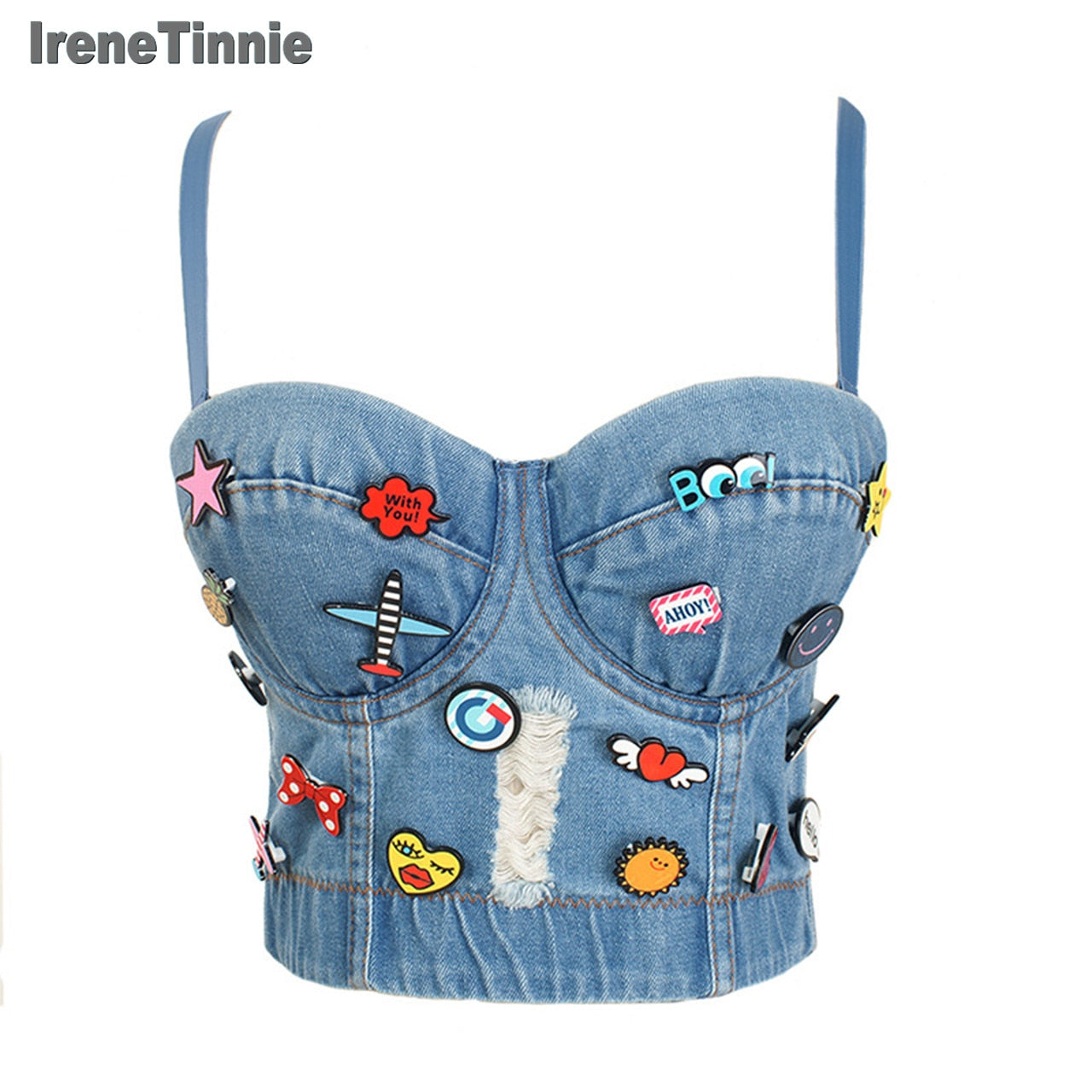 crop top sexy lux style jeans