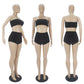 Solid Velvet Two Piece Shorts Sets luxury styles
