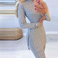 Knitted 2 Piece Suits Women Long Sleeve Set Fashion Outfit