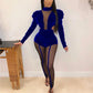 Sexy Full Sleeve Velvet Bodycon