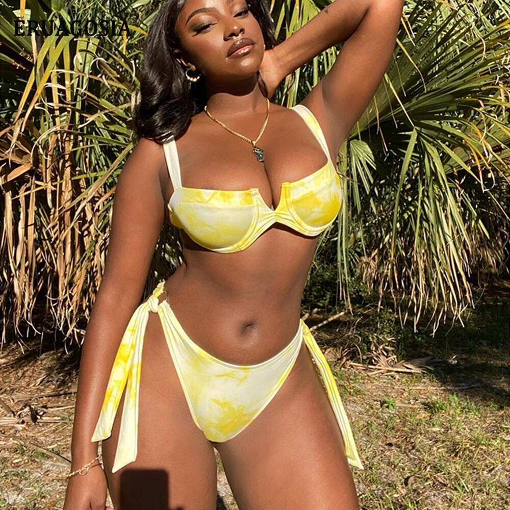 Underwire Bikinis Swimsuits Push Up Women