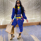 Splash-ink Print Sweat Suits Women Set Hoodies Sweatshirt and Sweatpants Set