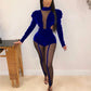 Sexy Full Sleeve Velvet Bodycon