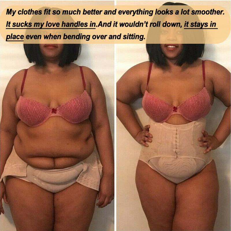 Faja Women Waist Trainer Body Shaper Butt Lifter High Waist Control
