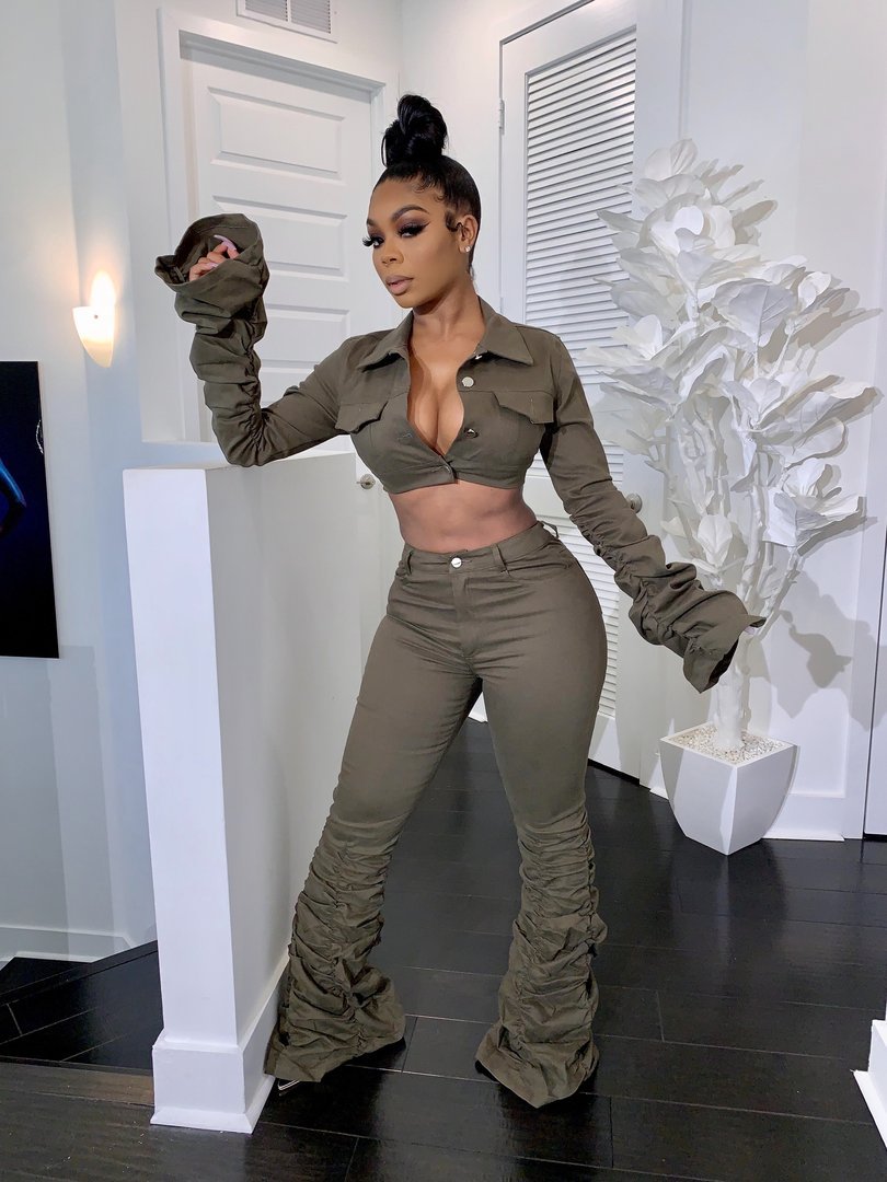 stacked leggings fall clothes for women set