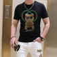 men Rhinestone Summer top quality t shirt