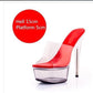 Clear SexY Dance 15cm High Plus Size HEELS